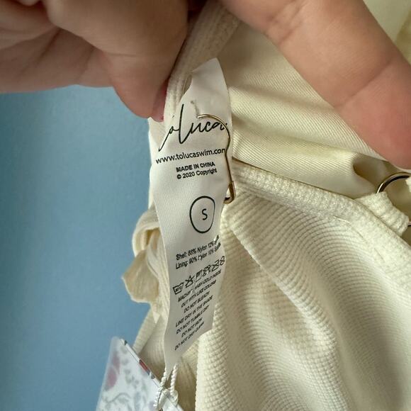 NEW Toluca Isabella Wrap Ivory Swimsuit - Picture 5 of 6